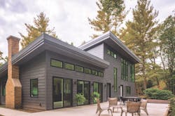 Ertain Teed’s Icon Composite Siding (top), Primed And Ready To Paint, Offers Moisture Resistance, Light Weight, And Ease Of Installation Ertain Teed’s Icon Composite Siding (top), Primed And Ready To Paint, Offers Moisture Resistance, Light Weight, And Ease Of Installation