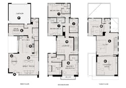 Robert Hidey Architects-Jewel at Playa Vista, Residence I-plans 1 2 3 Robert Hidey Architects-Jewel at Playa Vista, Residence I-plans 1 2 3