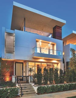 Robert Hidey Architects-Jewel at Playa Vista, Residence I-front elevation-photo courtesy Brookfield Residential Robert Hidey Architects-Jewel at Playa Vista, Residence I-front elevation-photo courtesy Brookfield Residential