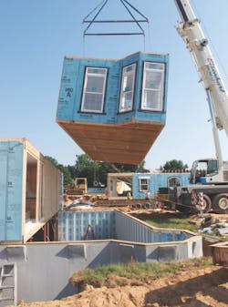 Modular components on set day Modular components on set day