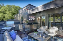 Tricked out roof terrace at The Brownstones at Chevy Chase Lake Tricked out roof terrace at The Brownstones at Chevy Chase Lake