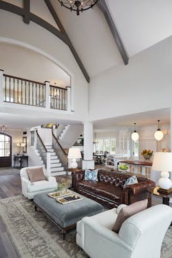 Main living area of Waterleaf custom home Main living area of Waterleaf custom home