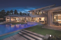 The New American Home 2018 backyard, night The New American Home 2018 backyard, night