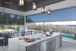The New American Home 2018 indoor-outdoor kitchen The New American Home 2018 indoor-outdoor kitchen