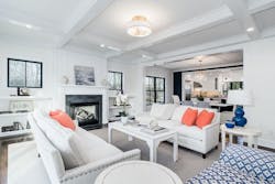 Main living areas of townhome at Village at Southport, Connecticut Main living areas of townhome at Village at Southport, Connecticut