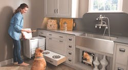 Wood Mode Hideaway Dog Dish Drawer Wood Mode Hideaway Dog Dish Drawer