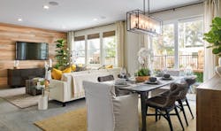 Trumark Homes' Centerhouse interior-living and dining area Trumark Homes' Centerhouse interior-living and dining area