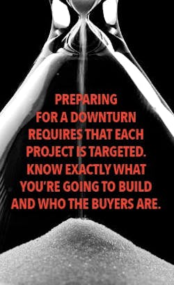 Prepare for dowturn-running out of time Prepare for dowturn-running out of time