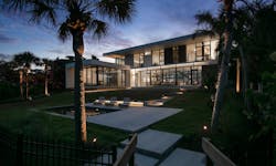 2019 Professional Builder Design Awards Project of the Year Gold outdoor living at night 2019 Professional Builder Design Awards Project of the Year Gold outdoor living at night