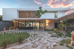 2019 Professional Builder design awards Project of the Year exterior with view through to water 2019 Professional Builder design awards Project of the Year exterior with view through to water