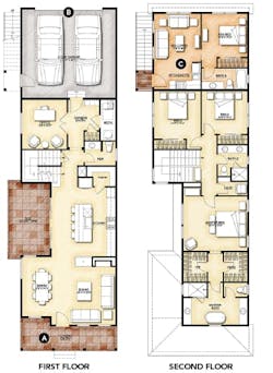 house review-DTJ-narrow lot-floor plans house review-DTJ-narrow lot-floor plans