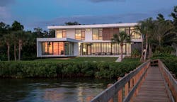 2019 Professional Builder Design Awards Project of the Year Gold view from the water 2019 Professional Builder Design Awards Project of the Year Gold view from the water