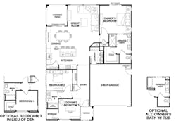 2019 Professional Builder Design Awards Gold New Community Altis model floor plans 2019 Professional Builder Design Awards Gold New Community Altis model floor plans