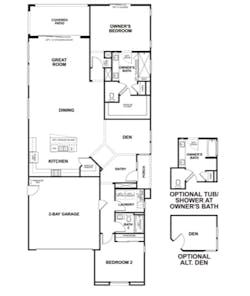 2019 Professional Builder Design Awards Gold New Community Altis model floor plans 2019 Professional Builder Design Awards Gold New Community Altis model floor plans