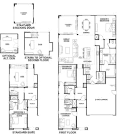 2019 Professional Builder Design Awards Gold New Community Altis model floor plans 2019 Professional Builder Design Awards Gold New Community Altis model floor plans