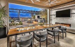 Toll Brothers luxury design Olimpico model outdoor room Toll Brothers luxury design Olimpico model outdoor room