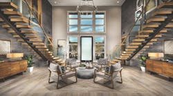Toll Brothers luxury home Olimpico dual stairs interior Toll Brothers luxury home Olimpico dual stairs interior