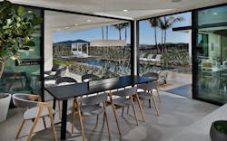 Pardee Homes Vista Santa Fe dining space with connection to outdoors Pardee Homes Vista Santa Fe dining space with connection to outdoors