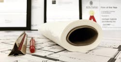 Architectural Drawings And Trace Paper Architectural Drawings And Trace Paper