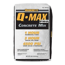 quikrete q-max concrete mix made in the USA quikrete q-max concrete mix made in the USA