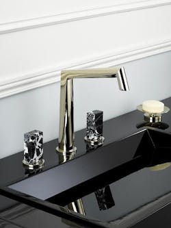 THG Montaigne faucet collection in brass with crystal knobs THG Montaigne faucet collection in brass with crystal knobs