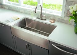 Hardware Resources stainless steel handmade apron-front sink Hardware Resources stainless steel handmade apron-front sink