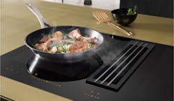Miele TwoinOne built-in ventilation on induction range Miele TwoinOne built-in ventilation on induction range
