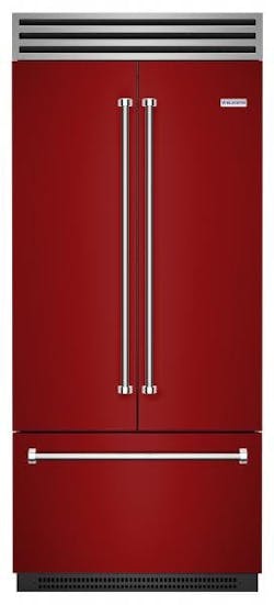 BlueStar red french door refrigerator made in america BlueStar red french door refrigerator made in america