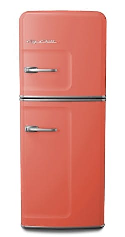 Big Chill retro refrigerator in salmon pink Big Chill retro refrigerator in salmon pink