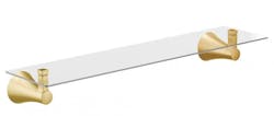 8 moen flara glass shelf brushed gold 8 moen flara glass shelf brushed gold