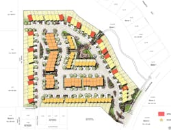 2019 Professional Builder Design Awards Gold Multifamily The Rouge at Pivot site plan 2019 Professional Builder Design Awards Gold Multifamily The Rouge at Pivot site plan