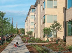 2019 Professional Builder Design Awards Gold Attainability street life on sidewalk 2019 Professional Builder Design Awards Gold Attainability street life on sidewalk