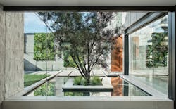 2019 Professional Builder Design Awards Silver Custom Home interior courtyard 2019 Professional Builder Design Awards Silver Custom Home interior courtyard