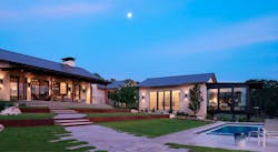 2019 Professional Builder Design Awards Bronze Custom Home exterior with pool 2019 Professional Builder Design Awards Bronze Custom Home exterior with pool