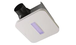 Broan-Nutone Roomside Bath Fan With Vital Vio SurfaceShied Disinfecting Light Purple Light On silo Broan-Nutone Roomside Bath Fan With Vital Vio SurfaceShied Disinfecting Light Purple Light On silo