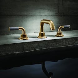 California Faucets Descanso bath faucet with carbon fiber handles California Faucets Descanso bath faucet with carbon fiber handles