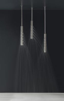 Zazzeri Z316 stainless steel collection ceiling mounted vertical shower Zazzeri Z316 stainless steel collection ceiling mounted vertical shower