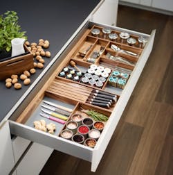 Richelieu STRAIGHTLINE Cabinet Organization System Open Drawer Richelieu STRAIGHTLINE Cabinet Organization System Open Drawer