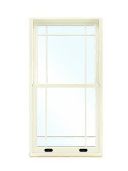 Marvin single-hung window with lift lock Marvin single-hung window with lift lock