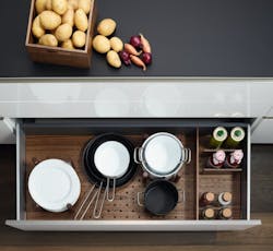 Richelieu STRAIGHTLINE Cabinet Organization System Open Drawer Plates Richelieu STRAIGHTLINE Cabinet Organization System Open Drawer Plates