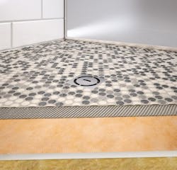 schluter systems shower tray cutaway schluter systems shower tray cutaway