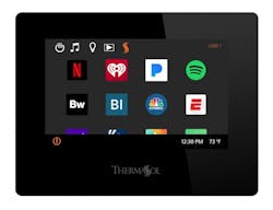 ThermaTouch Plus screen with apps ThermaTouch Plus screen with apps