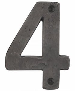 AshleyNorton UrbanSuite House number 4 dark bronze AshleyNorton UrbanSuite House number 4 dark bronze