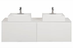 Jeffrey Alexander 60-inch wall-hung vanity Jeffrey Alexander 60-inch wall-hung vanity
