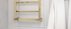 3 THG Towel Warmers contemporary square brass finish 3 THG Towel Warmers contemporary square brass finish