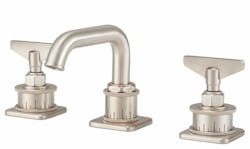 California Faucets Steampunk Bay widespread low spout Blade Handles Satin Nickel California Faucets Steampunk Bay widespread low spout Blade Handles Satin Nickel