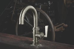 California Faucets Steampunk Bay Single hole with Lever Handle Burnished Nickel California Faucets Steampunk Bay Single hole with Lever Handle Burnished Nickel