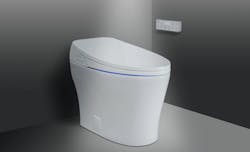 ICERA Group Muse iWash Integrated Bidet toilet lid closed ICERA Group Muse iWash Integrated Bidet toilet lid closed
