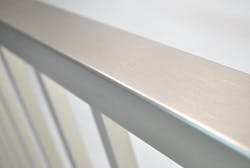 ALX contemporary aluminum railing in brushed titanium ALX contemporary aluminum railing in brushed titanium