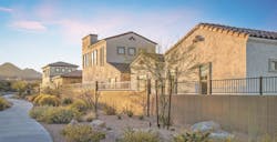 One- and two-story detached homes at The Havenly, a build-to-rent community. One- and two-story detached homes at The Havenly, a build-to-rent community.